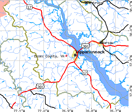 Essex County, VA map