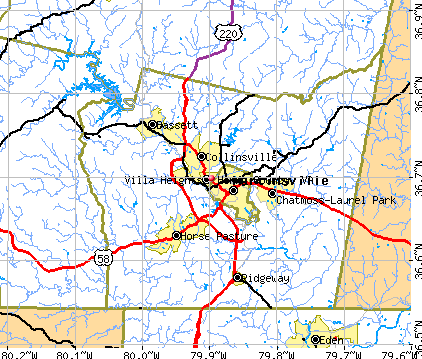 Henry County, VA map