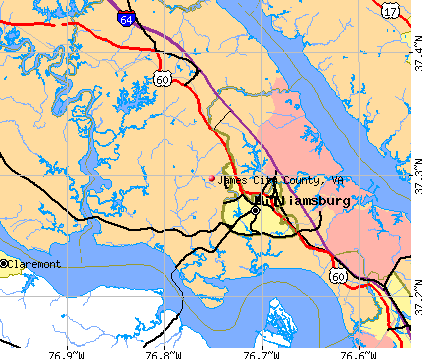 James City County, VA map