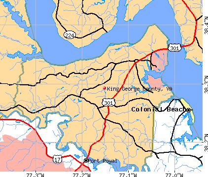 King George County, VA map