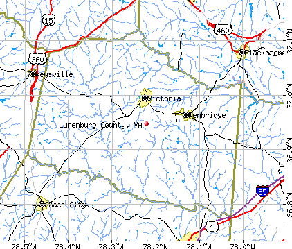 Lunenburg County, VA map