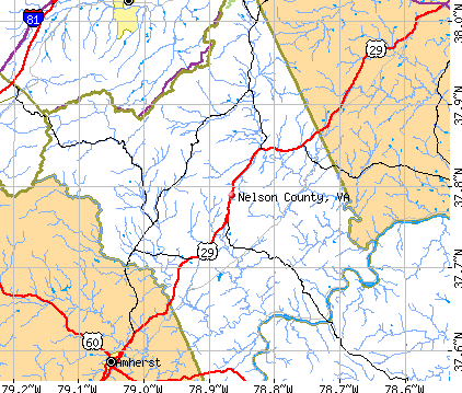 Nelson County, VA map