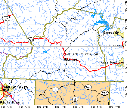 Patrick County, VA map