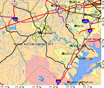 Prince William County, VA map
