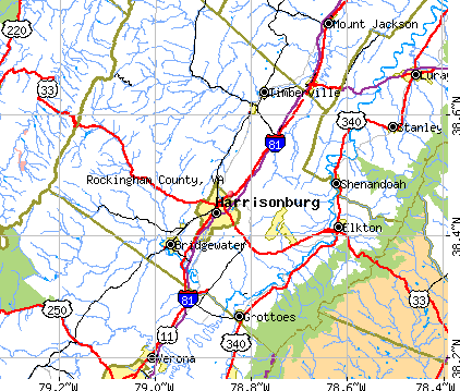 Rockingham County, VA map