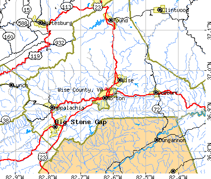 Wise County, VA map