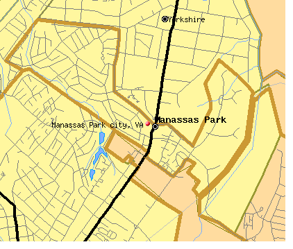 Manassas Park city, VA map