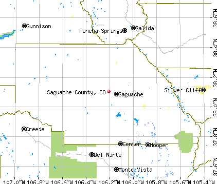 Saguache County, CO map