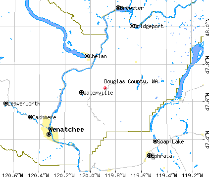 Douglas County, WA map