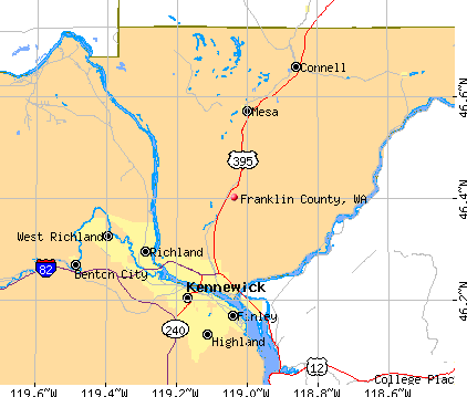 Franklin County, WA map
