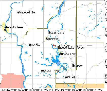 Grant County, WA map