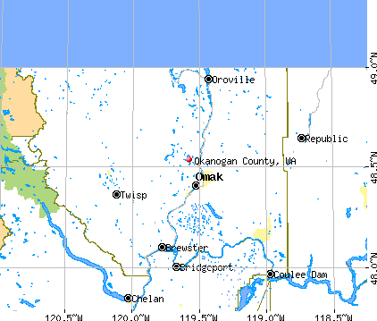 Okanogan County, WA map