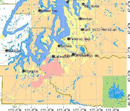 Pierce County, WA map