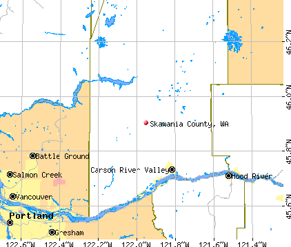 Skamania County, WA map