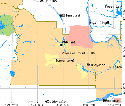 Yakima County, WA map