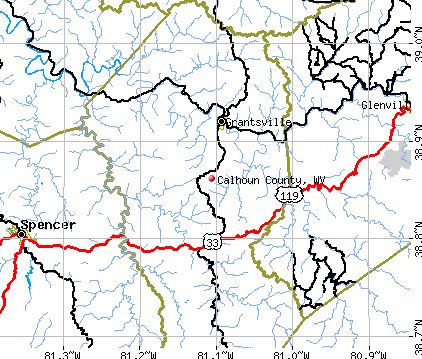 Calhoun County, WV map