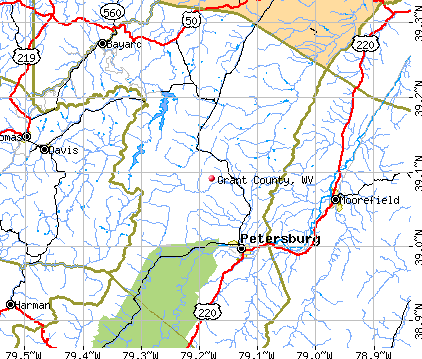 Grant County, WV map