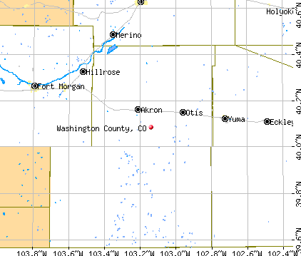 Washington County, CO map