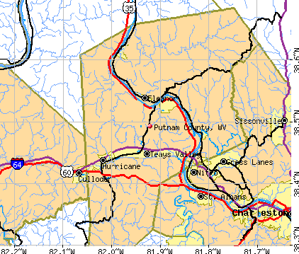 Putnam County, WV map