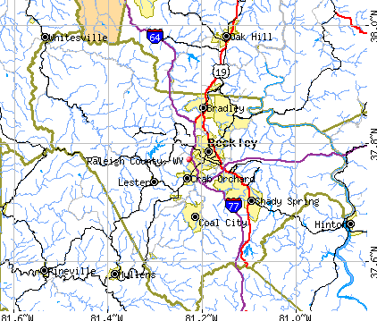 Raleigh County, WV map