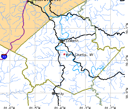 Wirt County, WV map