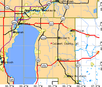 Calumet County, WI map