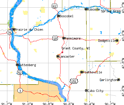 Grant County, WI map