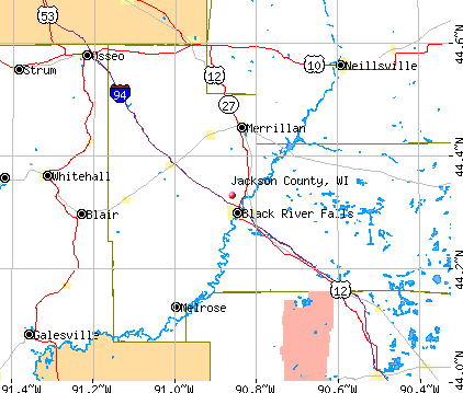 Jackson County, WI map