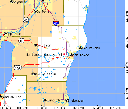Manitowoc County, WI map