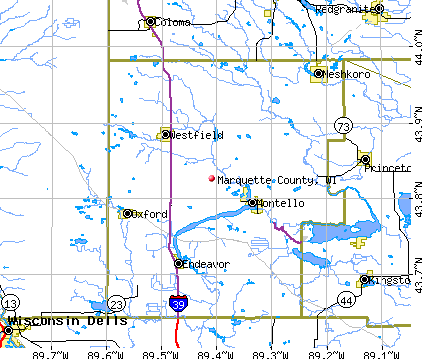 Marquette County, WI map