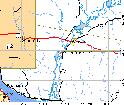 Pepin County, WI map