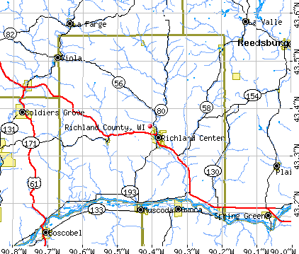 Richland County, WI map