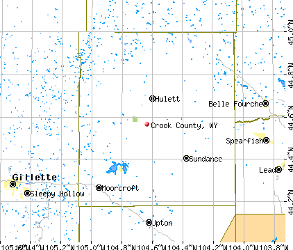 Crook County, WY map