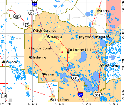 Alachua County, FL map