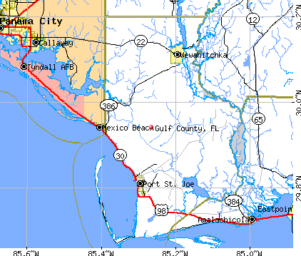 Gulf County, FL map