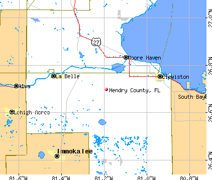 Hendry County, FL map
