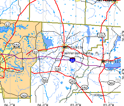 Jefferson County, FL map