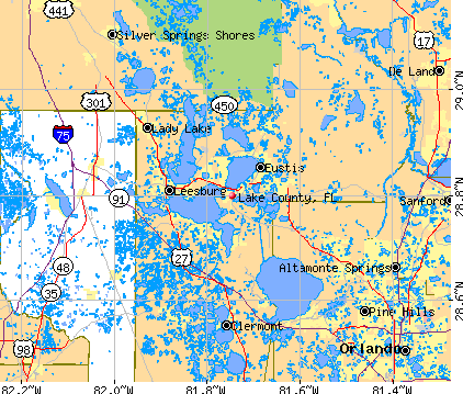 Lake County, FL map