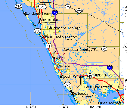 Sarasota County, FL map
