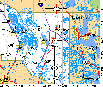 Sumter County, FL map