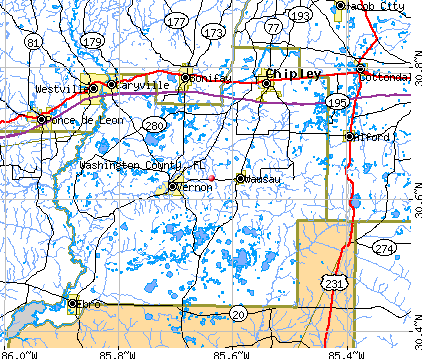 Washington County, FL map