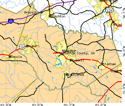 Barrow County, GA map
