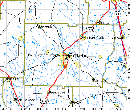 Colquitt County, GA map