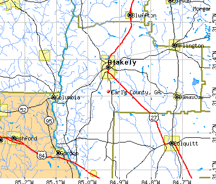 Early County, GA map