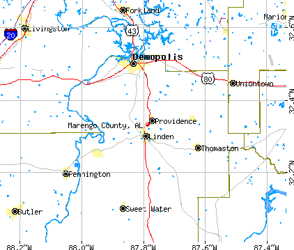 Marengo County, AL map