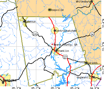 Heard County, GA map