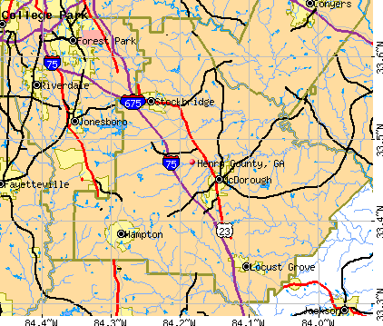 Henry County, GA map