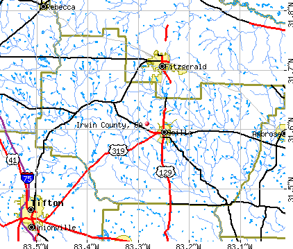 Irwin County, GA map