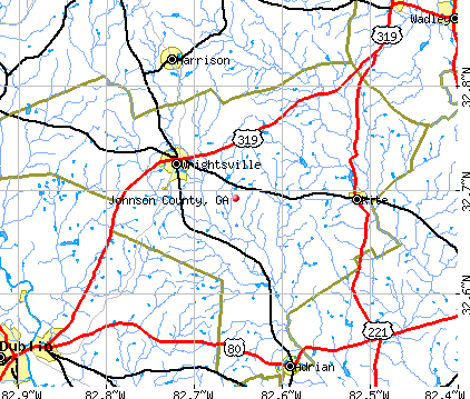 Johnson County, GA map