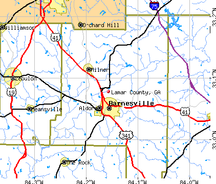 Lamar County, GA map